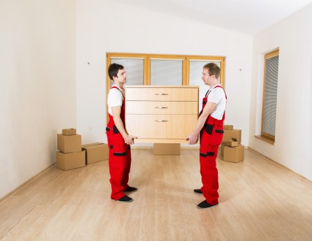 Careful packing and loading for a home move in Crayford